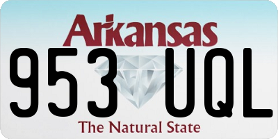 AR license plate 953UQL