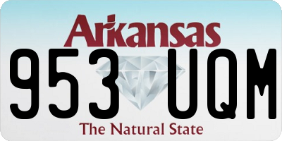 AR license plate 953UQM