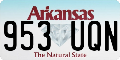 AR license plate 953UQN