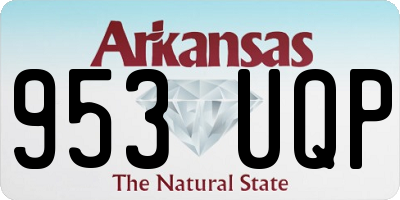AR license plate 953UQP