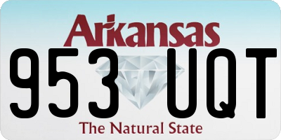 AR license plate 953UQT