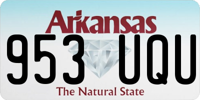 AR license plate 953UQU