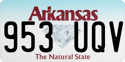AR license plate 953UQV