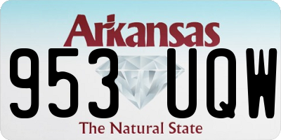 AR license plate 953UQW