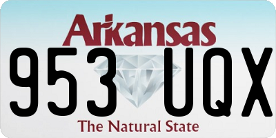 AR license plate 953UQX