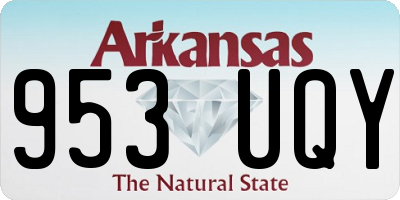 AR license plate 953UQY