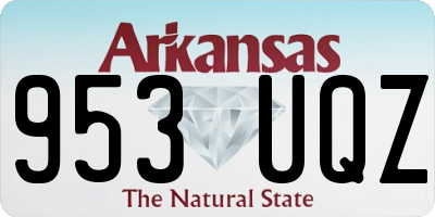 AR license plate 953UQZ