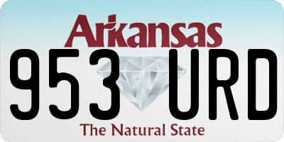 AR license plate 953URD