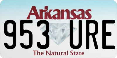 AR license plate 953URE