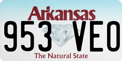AR license plate 953VEO