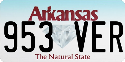 AR license plate 953VER
