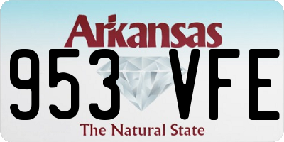 AR license plate 953VFE
