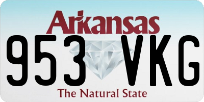 AR license plate 953VKG