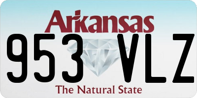 AR license plate 953VLZ