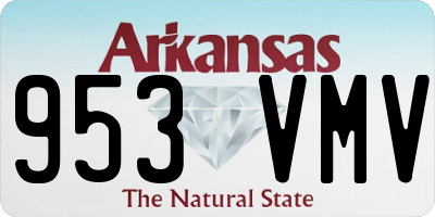 AR license plate 953VMV