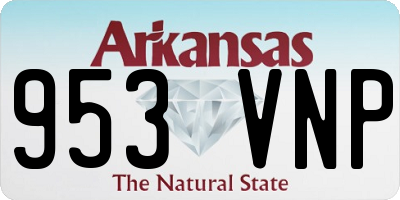 AR license plate 953VNP