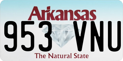 AR license plate 953VNU