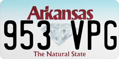 AR license plate 953VPG