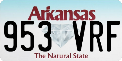 AR license plate 953VRF
