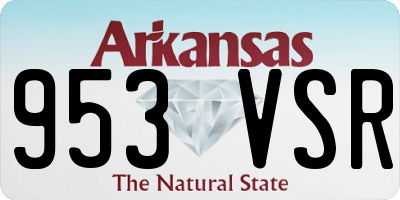 AR license plate 953VSR