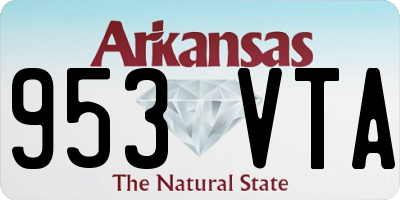AR license plate 953VTA