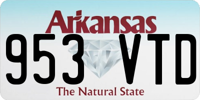 AR license plate 953VTD