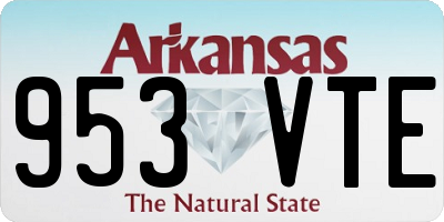 AR license plate 953VTE