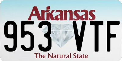AR license plate 953VTF