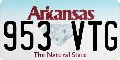 AR license plate 953VTG