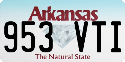 AR license plate 953VTI