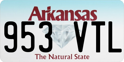 AR license plate 953VTL