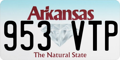 AR license plate 953VTP
