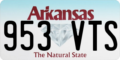 AR license plate 953VTS