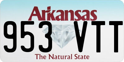 AR license plate 953VTT