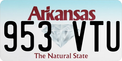 AR license plate 953VTU