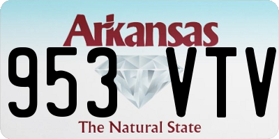AR license plate 953VTV