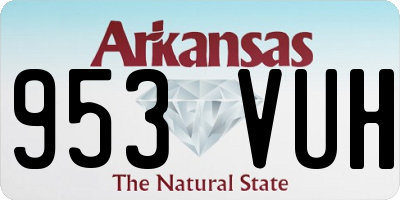 AR license plate 953VUH