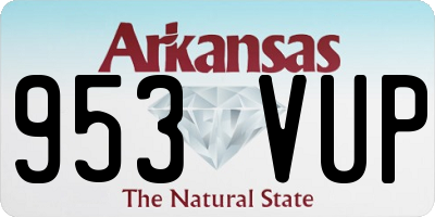 AR license plate 953VUP