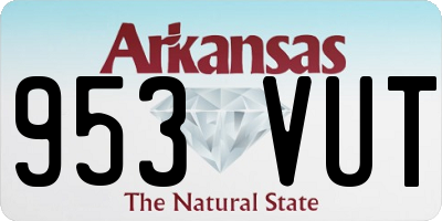AR license plate 953VUT