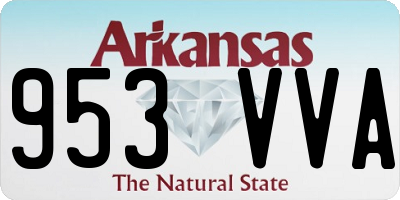AR license plate 953VVA