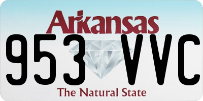 AR license plate 953VVC
