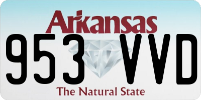 AR license plate 953VVD