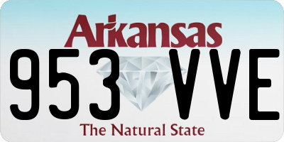 AR license plate 953VVE