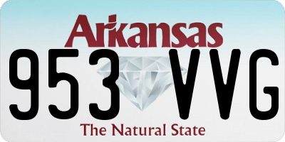 AR license plate 953VVG