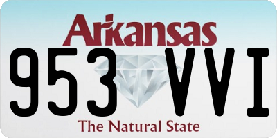 AR license plate 953VVI