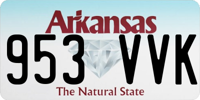 AR license plate 953VVK