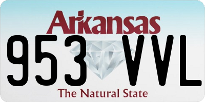 AR license plate 953VVL