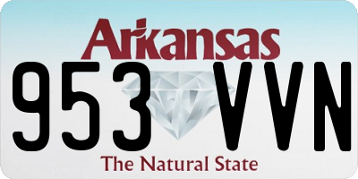 AR license plate 953VVN