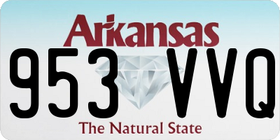 AR license plate 953VVQ