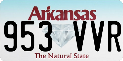 AR license plate 953VVR